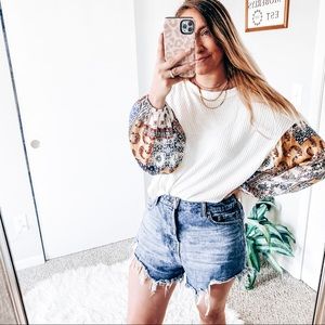 By together floral top